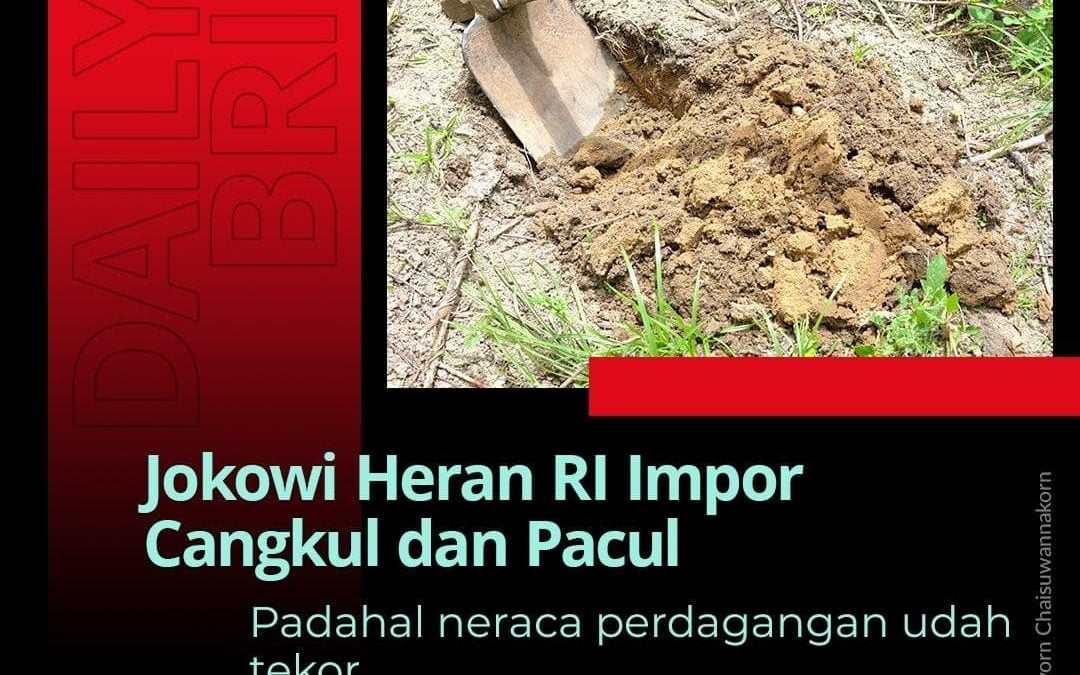 Jokowi Melongo RI Masih Impor Cangkul